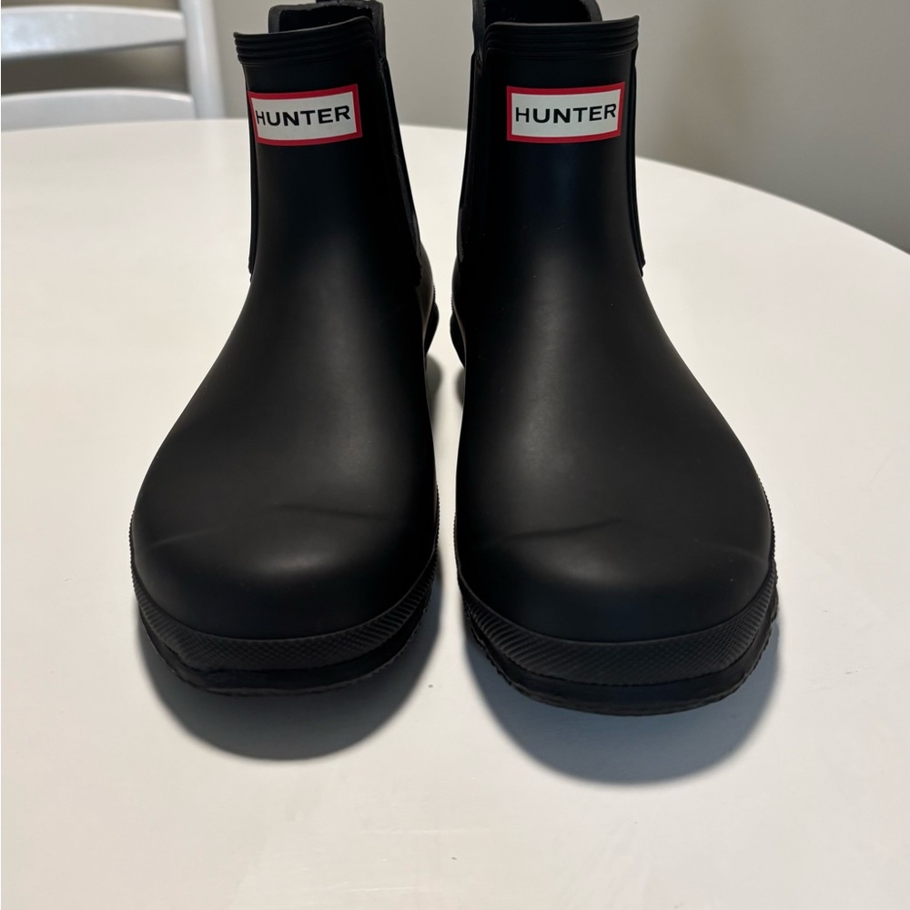 Hunter Classic Black Ankle Boots